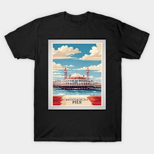 Brighton Palace Pier United Kingdom Vintage Travel Tourism Poster T-Shirt